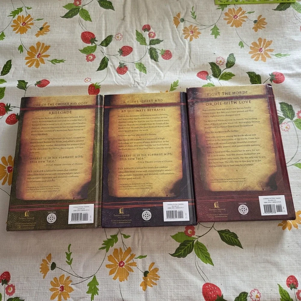 The Lost Books 3 4 5 Ted Dekker Hardcover YA novel Lot Christian fiction book
